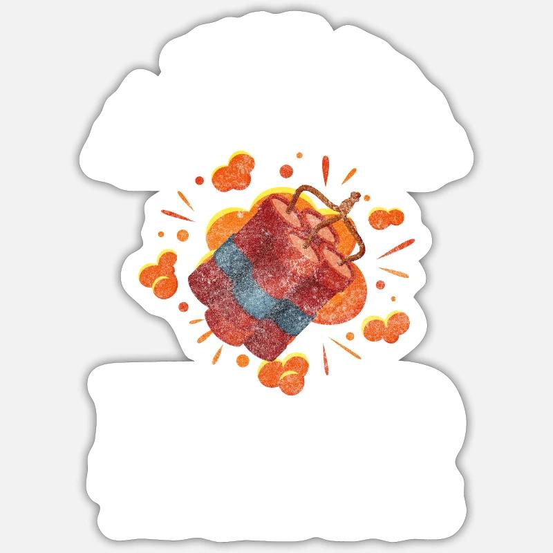 Pyro Wunderschön Verboten Sticker Größe S (10 x 10 cm)