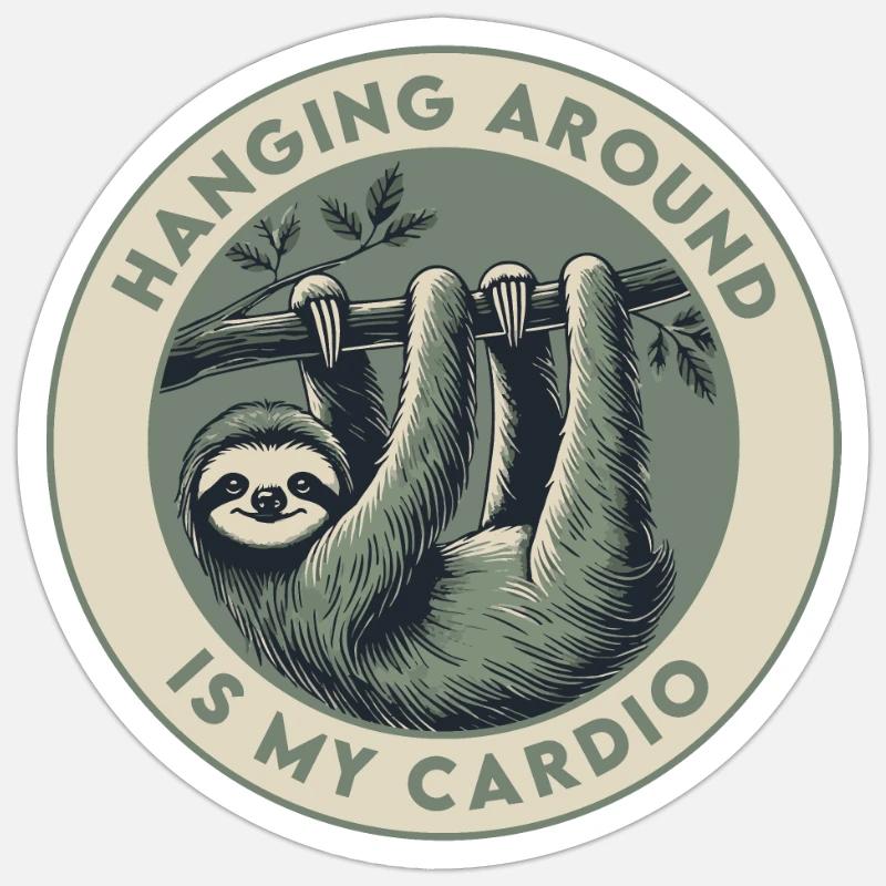 Traîner, c’est mon cardio Sticker taille S (10 x 10 cm)