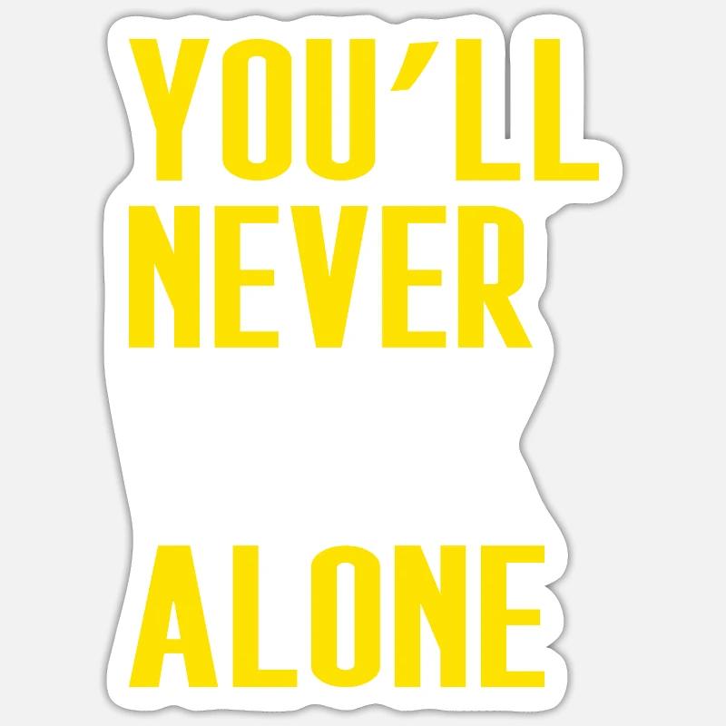 Never Walk Alone Dortmund Sticker Größe S (10 x 10 cm)