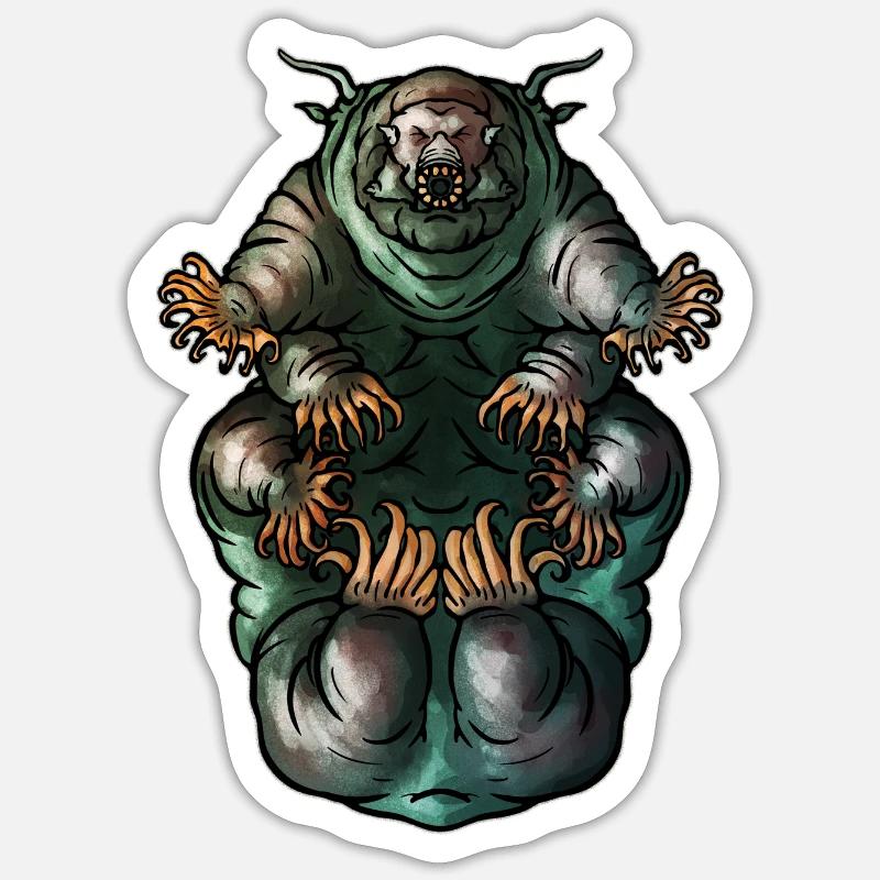 Tardigrade - Sticker size S (10 x 10 cm) - white matte