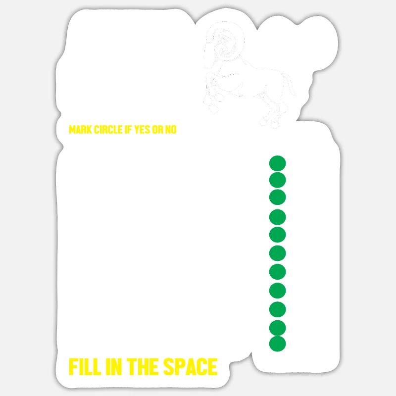 Sternzeichen Widder Sticker Größe S (10 x 10 cm)