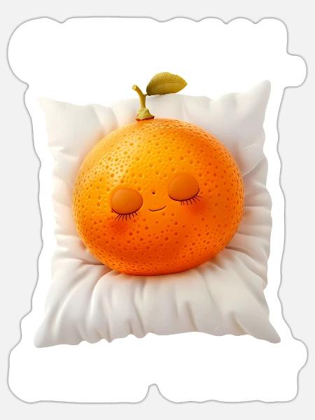 Orange - Sticker Größe S (10 x 10 cm) - Mattweiß