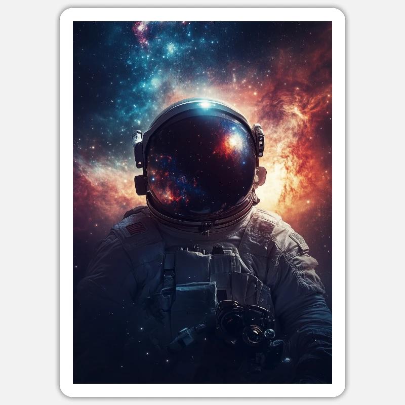 Astronaute 7 Sticker taille S (10 x 10 cm)