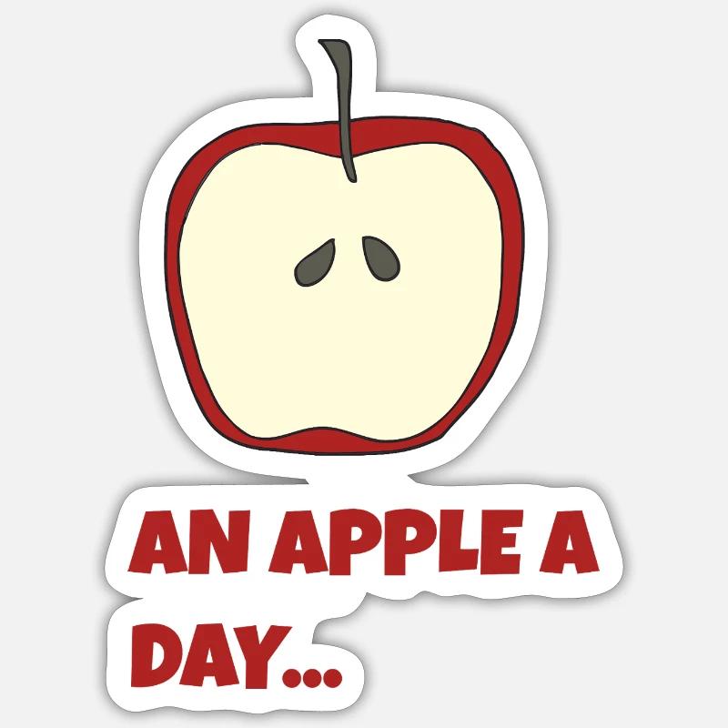 à Apple Sticker taille S (10 x 10 cm)