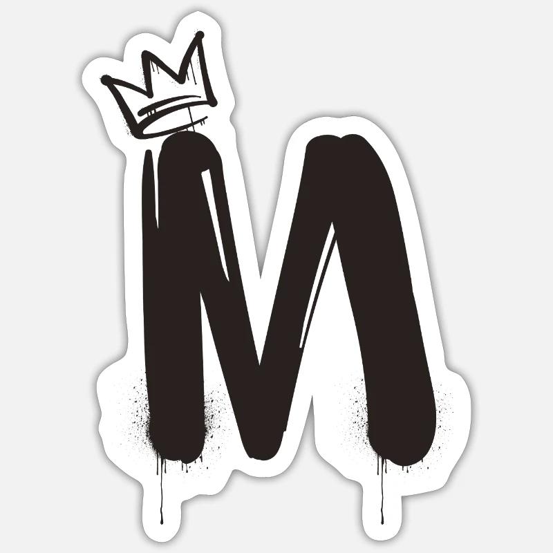 M - Sticker taille S (10 x 10 cm) - blanc mat