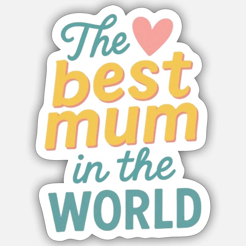 Die beste Mutter der Welt Sticker Größe S (10 x 10 cm)