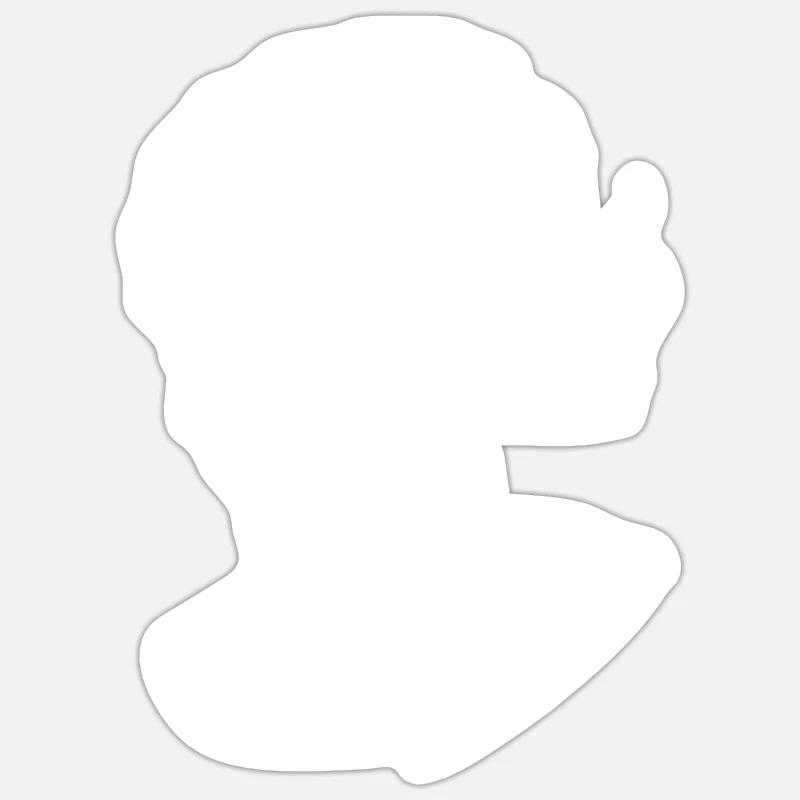 David Michelangelo raucht Zigarette Sticker Größe S (10 x 10 cm)