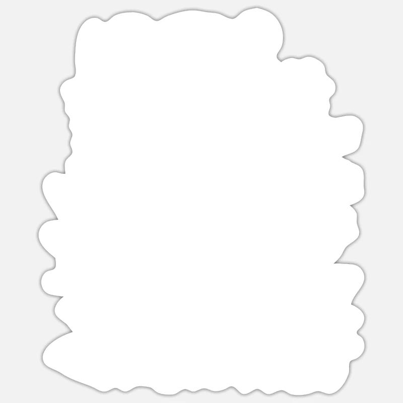 Graphique floral guépard - Sticker taille S (10 x 10 cm) - blanc mat