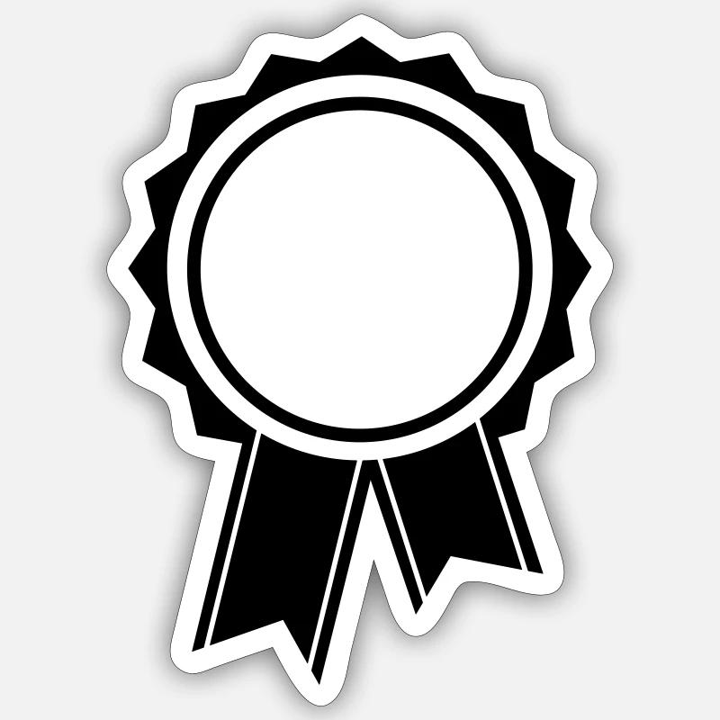 badge - Sticker size S (10 x 10 cm) - white matte