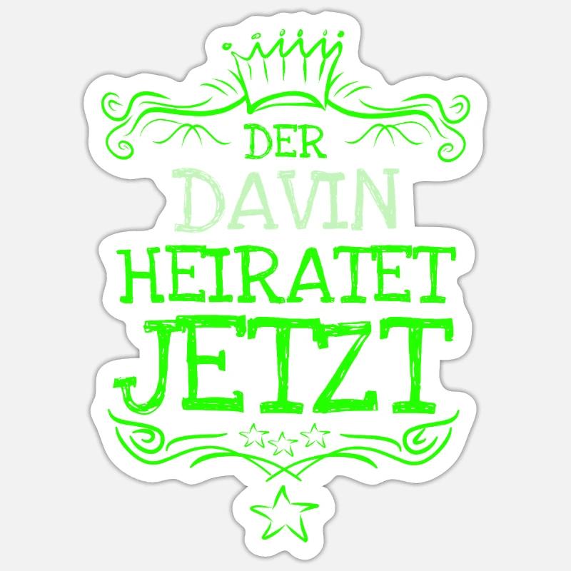 Baccalauréat Davin - Sticker taille S (10 x 10 cm) - blanc mat