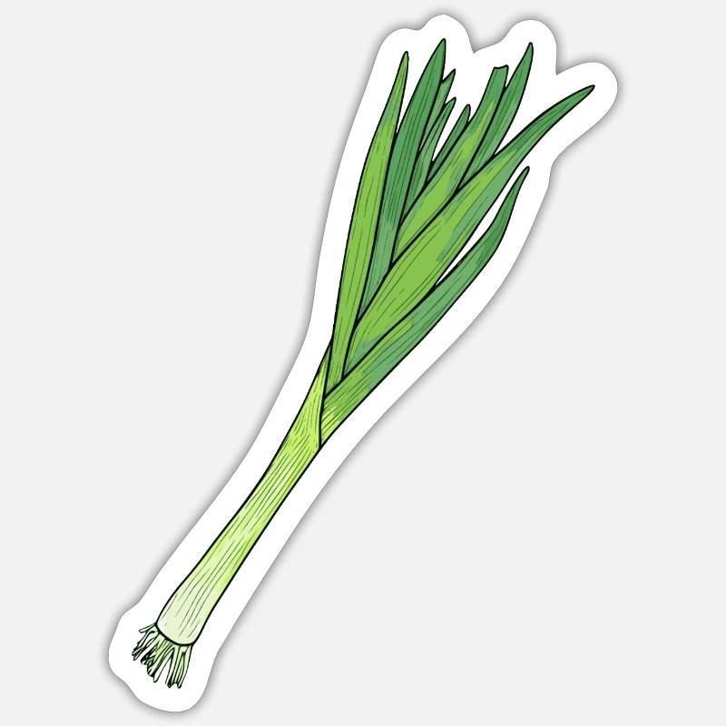 Leek Sticker size S (10 x 10 cm)