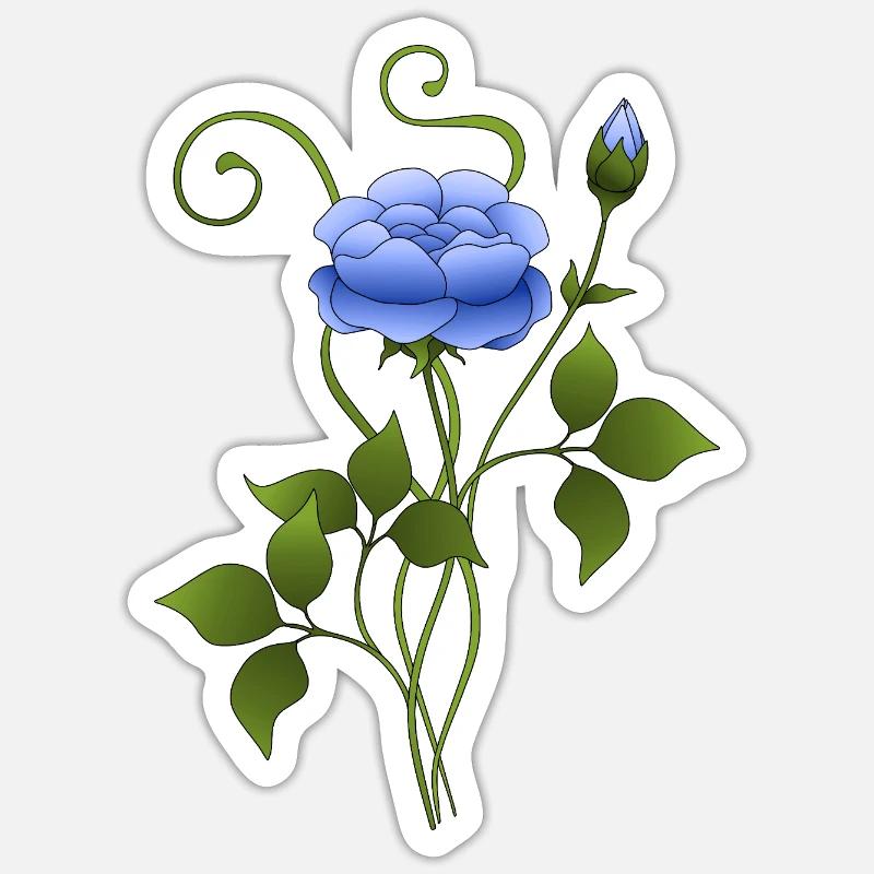 Fleur Sticker taille S (10 x 10 cm)
