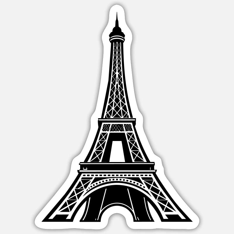 Tour Eiffel Paris Sticker taille S (10 x 10 cm)
