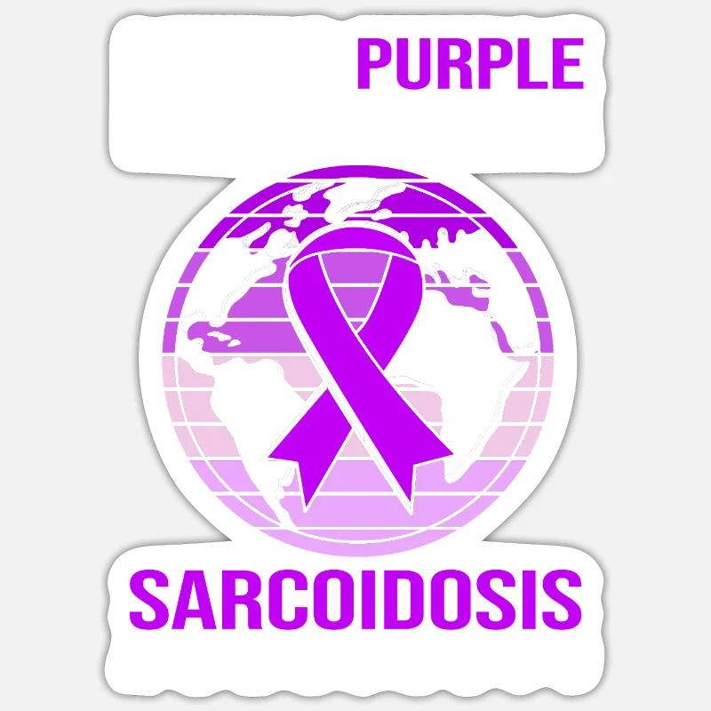 Sarkoidose Schwester - Sticker Größe S (10 x 10 cm) - Mattweiß