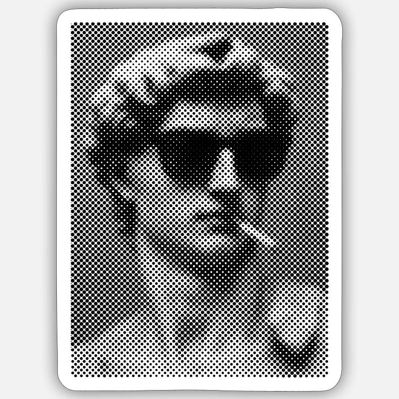David Michelangelo raucht eine Zigarette Sticker Größe S (10 x 10 cm)