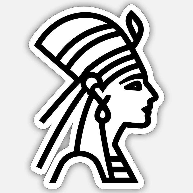 Pharao Sticker Größe S (10 x 10 cm)