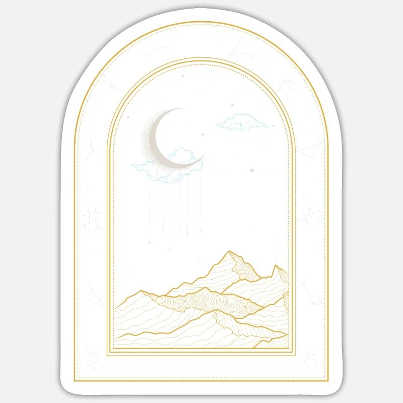 Beyond the Night Sky - Sticker size S (10 x 10 cm) - white matte