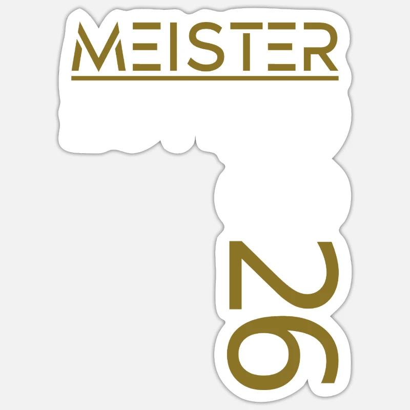 Master est. 2026 - Sticker taille S (10 x 10 cm) - blanc mat