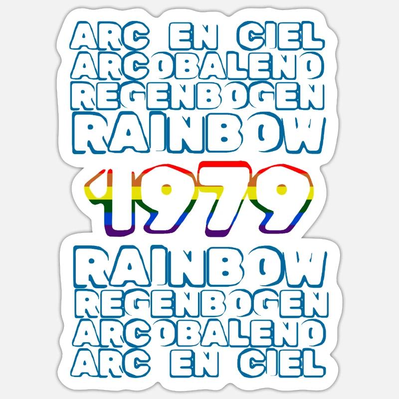 1979 - Sticker taille S (10 x 10 cm) - blanc mat