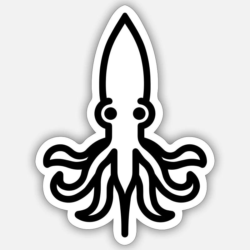 squid Sticker size S (10 x 10 cm)