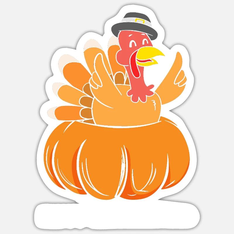 Thanksgiving Mama Mutter Oma Großmutter Sticker Größe S (10 x 10 cm)