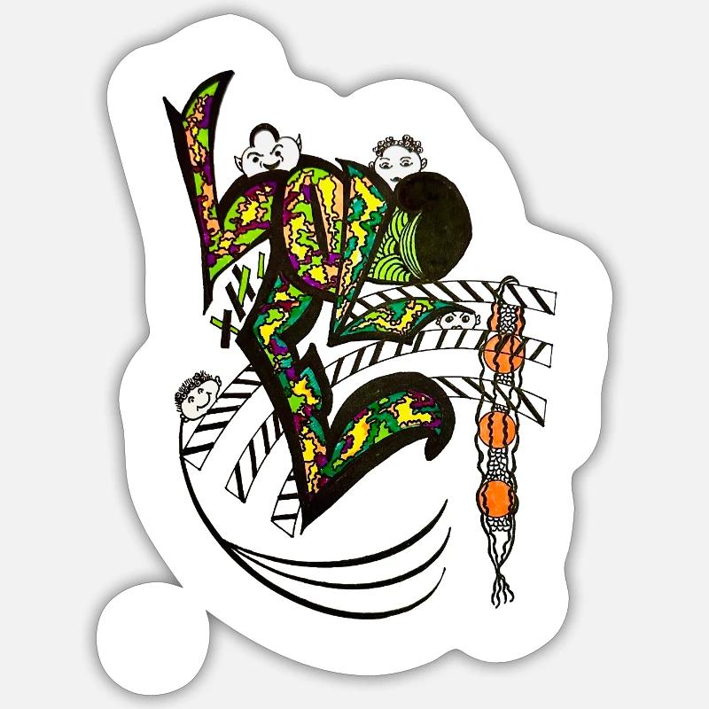 Sticker Größe S (10 x 10 cm) - 