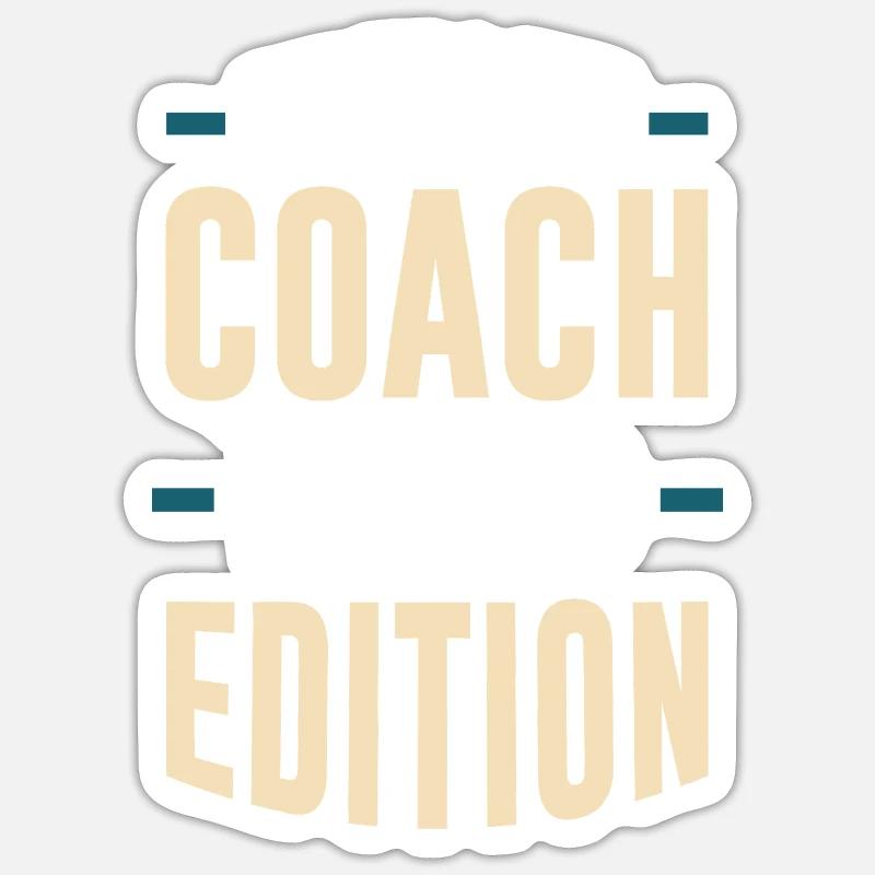 Limitierte Coach Edition - Sticker Größe S (10 x 10 cm) - Mattweiß