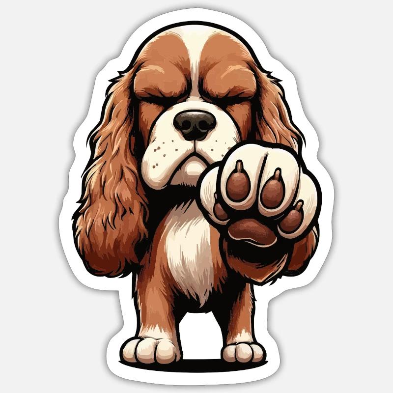 Cocker Spaniel Cocker Chien Cocker Propriétaire de cocker Spaniel Sticker taille S (10 x 10 cm)