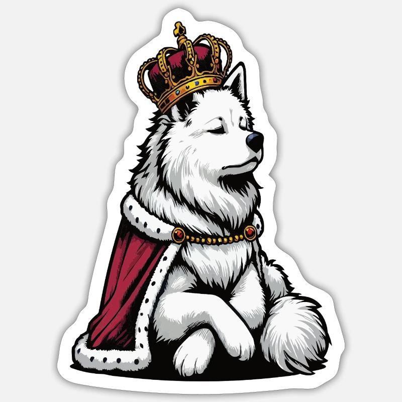 White Shepherd Shepherd Shepherd Dogs - Sticker size S (10 x 10 cm) - white matte