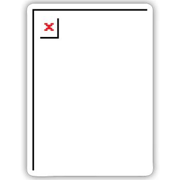 Missing Image – File Not Found Portrait - Sticker size S (10 x 10 cm) - white matte - Front