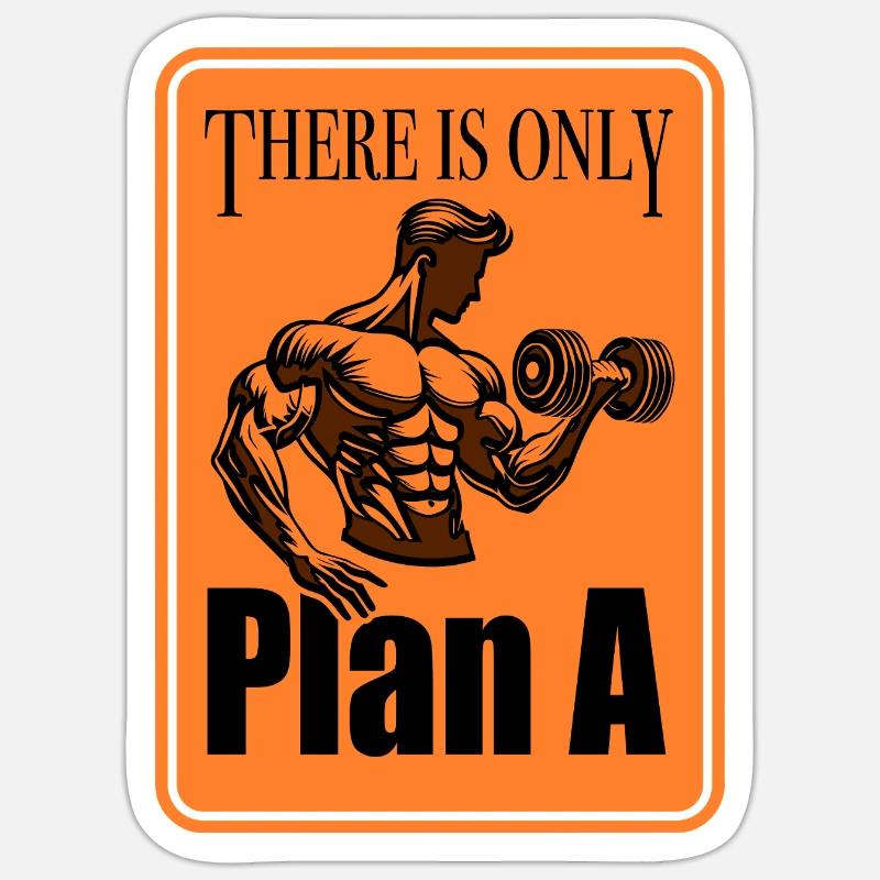 Only Plan A - Sticker size S (10 x 10 cm) - white matte