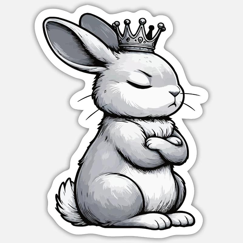Rabbit Bunny Bunny Long Eared Thumper Ram Sticker size S (10 x 10 cm)