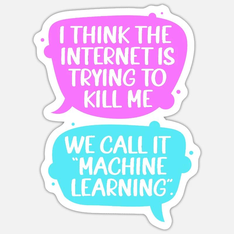 GPT Programmer Coder - Sticker size S (10 x 10 cm) - white matte