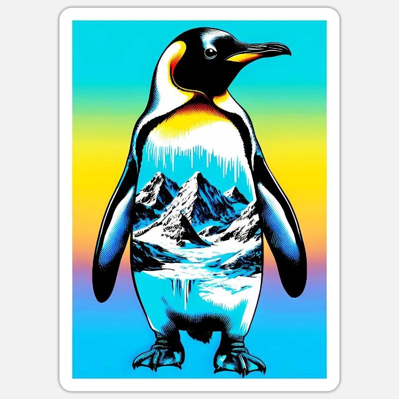 Pinguin Sticker Größe S (10 x 10 cm)