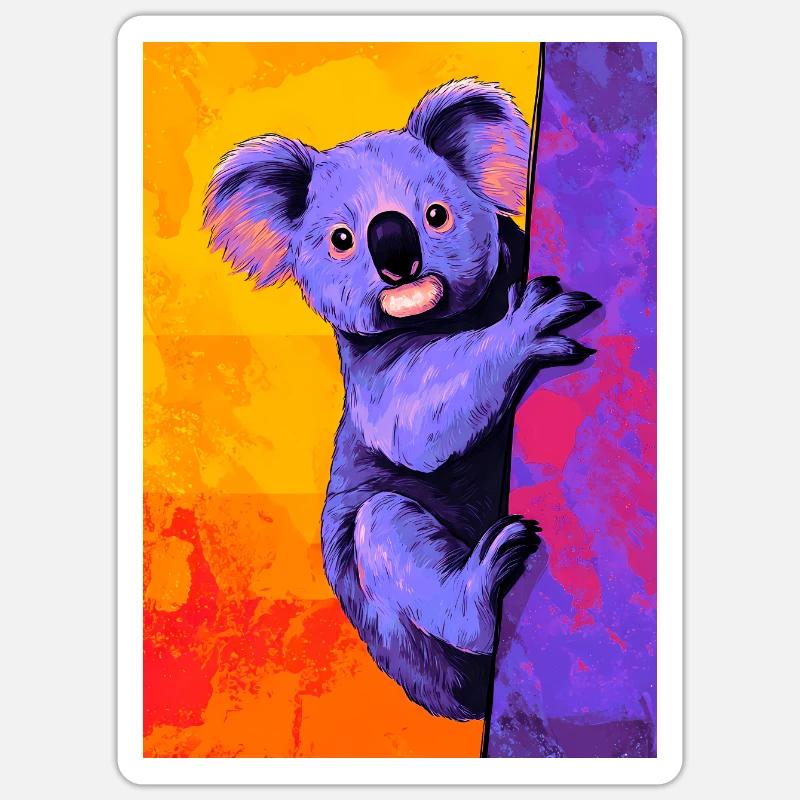Koala - Sticker size S (10 x 10 cm) - white matte