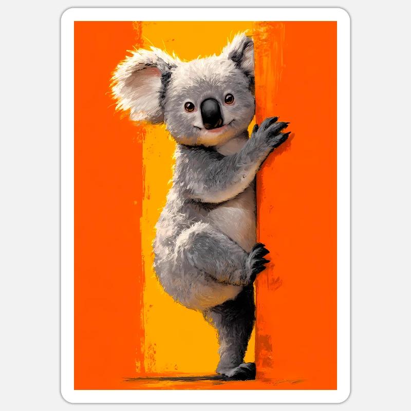 Koala Sticker Größe S (10 x 10 cm)
