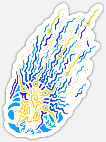 Bindu - Sticker Größe S (10 x 10 cm) - Mattweiß