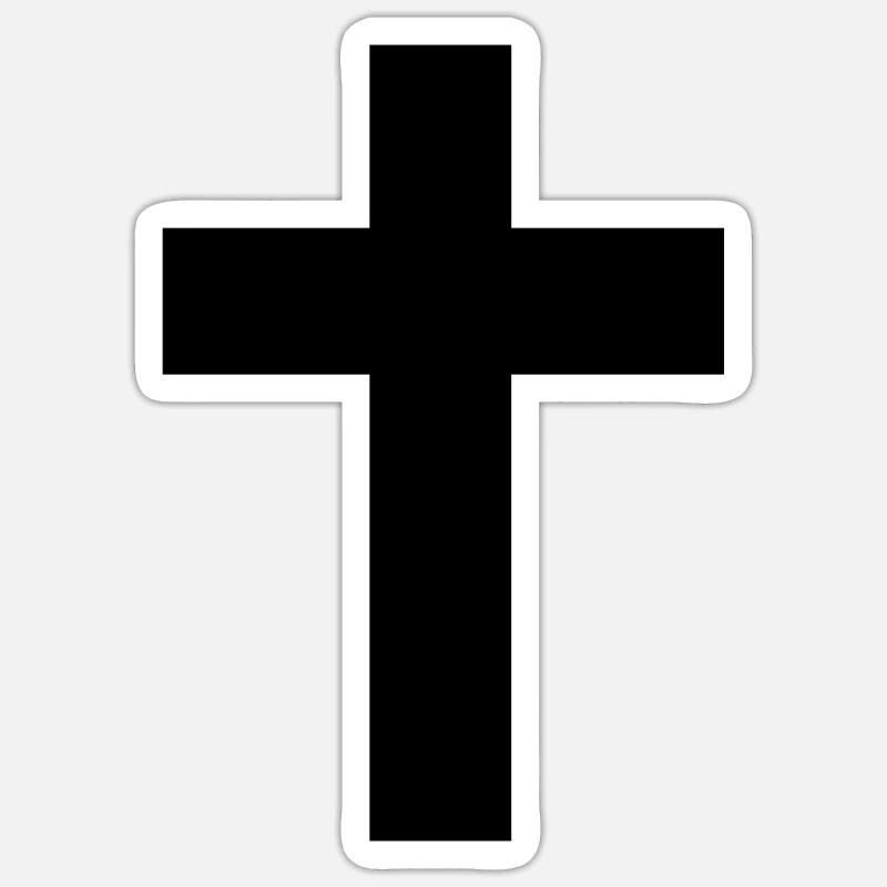 Cross - Jesus Sticker size S (10 x 10 cm)