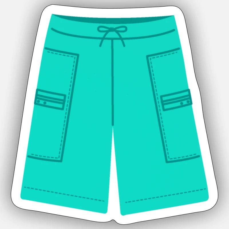 Trunks Short de bain Maillot de bain Natation Baignade Sticker taille S (10 x 10 cm)