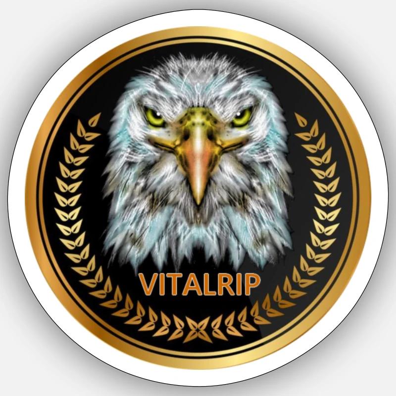 aigle logo vite - Sticker taille S (10 x 10 cm) - blanc mat