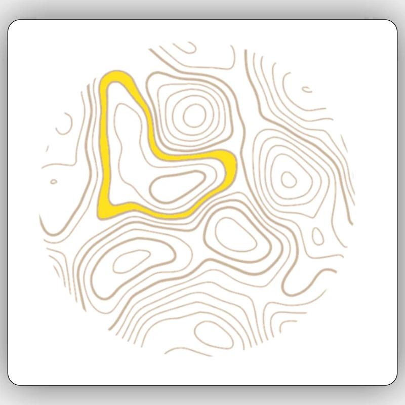 kreisform - Sticker Größe S (10 x 10 cm) - Mattweiß