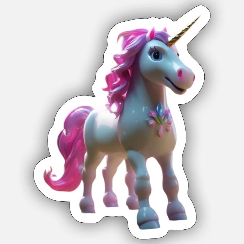 Unicorn - Sticker size S (10 x 10 cm) - white matte