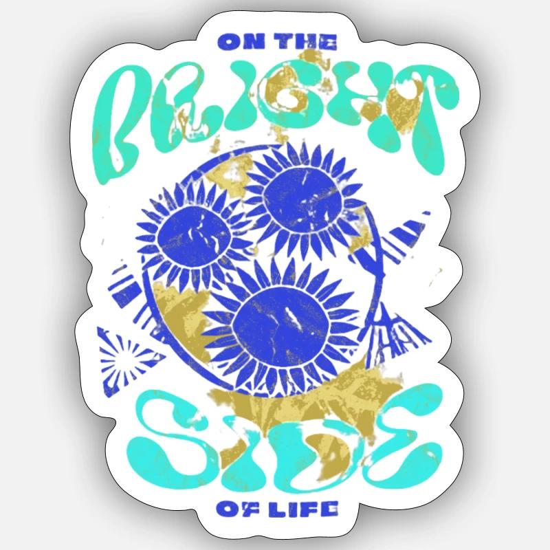 On the Bright Side - Sticker size S (10 x 10 cm) - white matte
