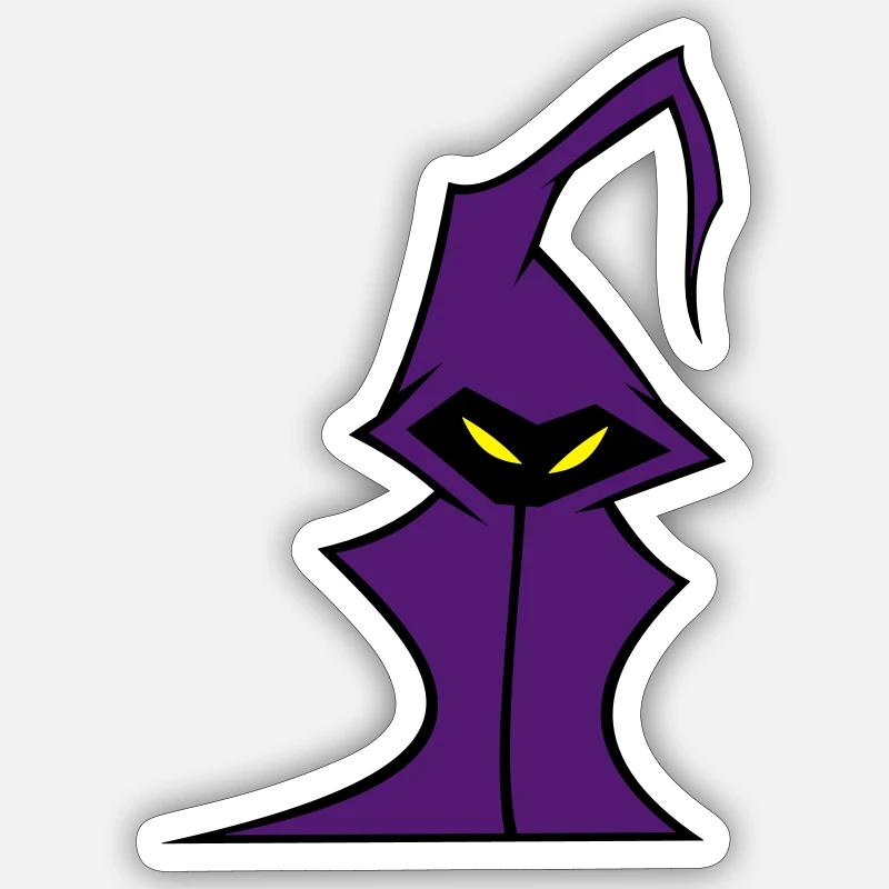 Evil Minion - Sticker taille S (10 x 10 cm) - blanc mat