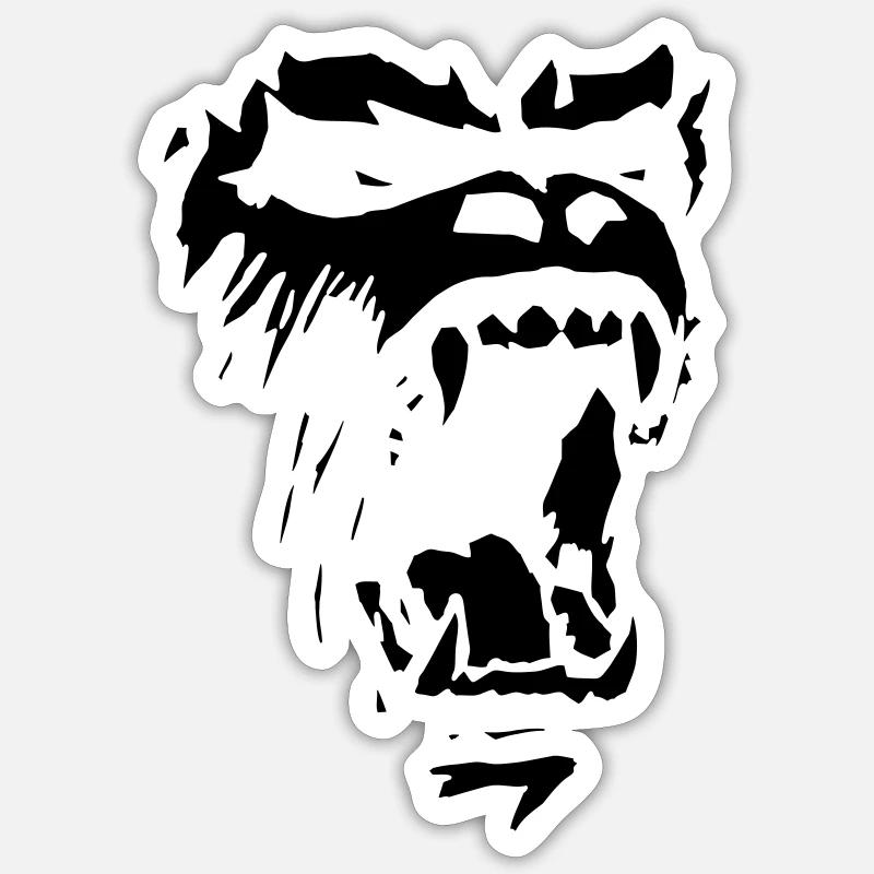 Gorilla - Sticker size S (10 x 10 cm) - white matte