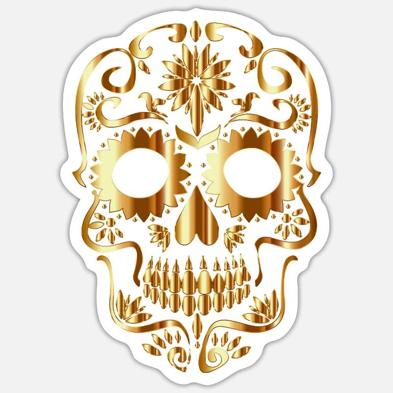 Skull - Sticker size S (10 x 10 cm) - white matte