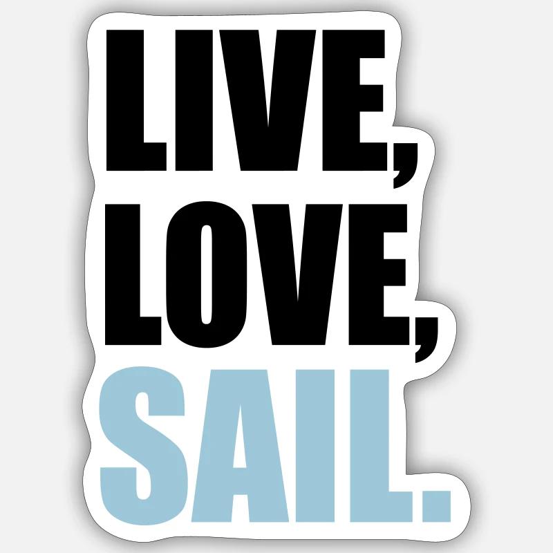 sailing Sticker size S (10 x 10 cm)