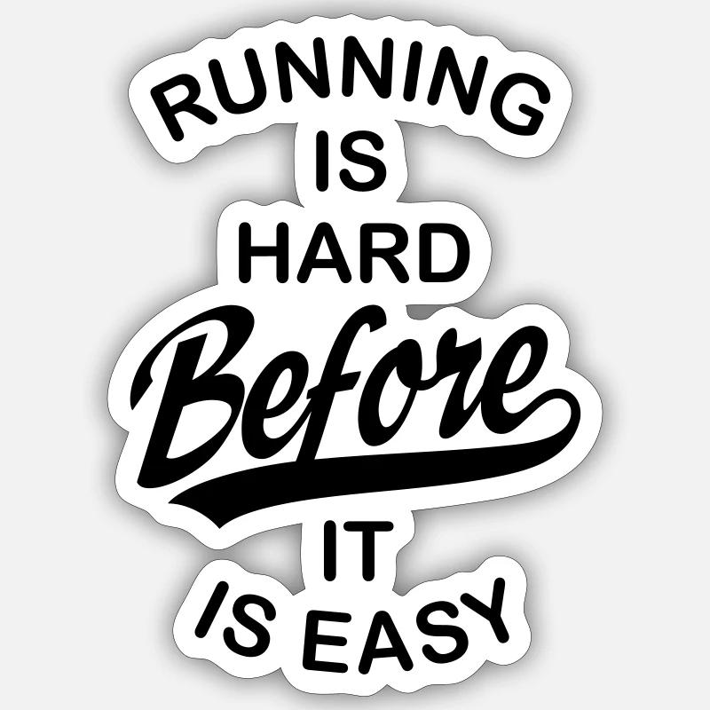 courir Sticker taille S (10 x 10 cm)
