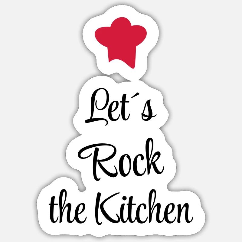 cook - Sticker size S (10 x 10 cm) - white matte