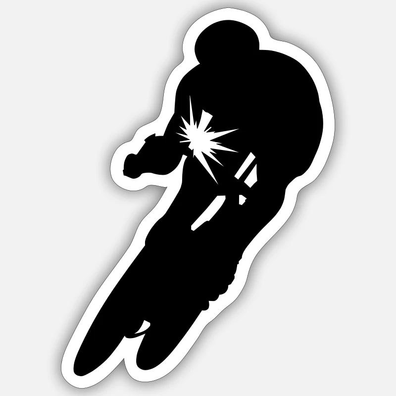 rennrad - Sticker taille S (10 x 10 cm) - blanc mat